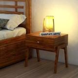 Ganpati Arts Sheesham Solid Wood Nightstand/Bedside Table For Bedroom/Hotel Solid Wood Side Table