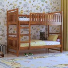 Ganpati Arts Sheesham Wood Swift Bunk Bed Without Storage For Kids/Kids Room Solid Wood Single Bed