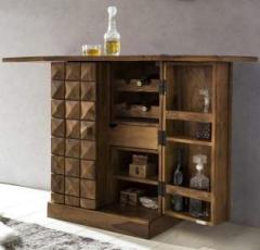 Ganpati Arts Solid Wood Bar Cabinet