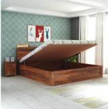 Garghandicrafts Solid Wood Queen Hydraulic Bed