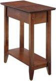 Genuinedecor End Table With Flip Top Solid Wood End Table