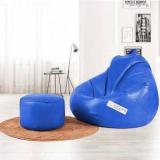 Giglick 4XL Bean Bag With Footrest Bean Bag Chair With Bean Filling