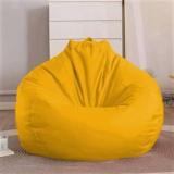 Giglick XXXL Faux Leather Bean Bag Filled With Beans | Ready To Use Teardrop Bean Bag With Bean Filling