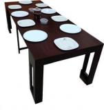 Gloryfolding Expandable Dining Table Folding Engineered Wood 10 Seater Dining Table