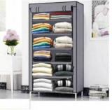 Glowsilk Carbon Steel Collapsible Wardrobe