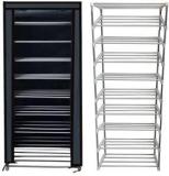 Glowsilk Collapsible Metal Shoe Rack Carbon Steel Collapsible Wardrobe