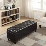 Gnanitha Leatherette Standard Ottoman