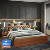 Godrej Interio Alina Engineered Wood King Hydraulic Bed