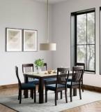 Godrej Interio Allure Solid Wood 6 Seater Dining Table