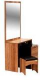 Godrej Interio Aryan Dressing Table With Stool In Light Walnut Finish