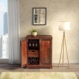 Godrej Interio Bourbon Solid Wood Bar Cabinet