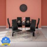 Godrej Interio Brawn Glass 6 Seater Dining Table