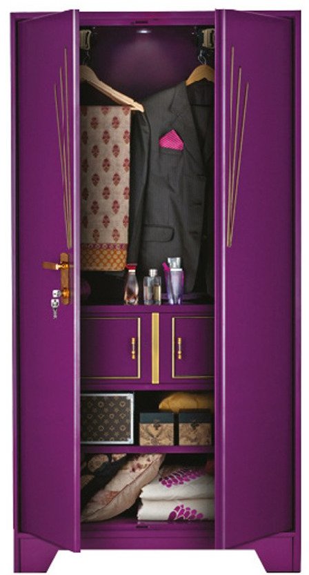 Godrej Interio Centurion Novus Steel Wardrobe with ESX Lock in Mystic Purple Colour