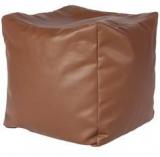 Godrej Interio Comfy Cubic Bean Filled Pouffe In Brown Finish