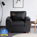 Godrej Interio Entice Leatherette 1 Seater Sofa