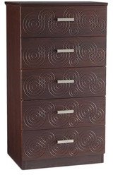 Godrej Interio Flutter Chest Of Drawer In Cinnamon Colour