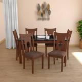 Godrej Interio Onyx Engineered Wood 6 Seater Dining Table