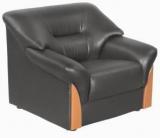 Godrej Interio PARTO PLUS 1ST IN S1N LTH BLAK Leatherette 1 Seater Sofa