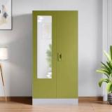 Godrej Interio Slimline 2 Door with 2 shelves with Star Design Mirror Metal Almirah