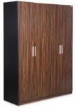 Godrej Interio Snooze Four Door Wardrobe In Walnut Finish