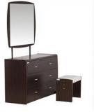 Godrej Interio Super Magna Dressing Table With Stool In Indian Mahagony Finish