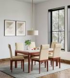 Godrej Interio Terrene Solid Wood 6 Seater Dining Set