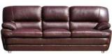 Godrej Interio Valencia Three Seater Leather Sofa in Dark Brown Colour