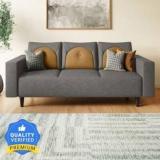 Godrej Interio Windle Fabric 3 Seater Sofa