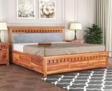 Goyalinterior Sheesham Wood Bed/Box Bed/Cot With Storage For Bedroom/Home/Hotel Solid Wood King Box Bed