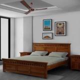 Goyalinterior Sheesham Wood Kuber Bed Without Storage For Bedroom/Home/Hotel Solid Wood King Bed