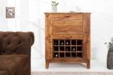 Goyalinterior Solid Sheesham Wooden Bar Cabinet With Storage Mini Bar For Home/Living Room Solid Wood Bar Cabinet