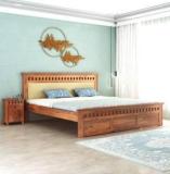 Goyalinterior Solid Wood Queen Bed