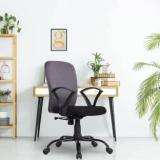 Green Soul Seoul X Mid Back Ergonomic|Home, Office, WFH|Moulded Foam|Extra Comfort Fabric Office Adjustable Arm Chair