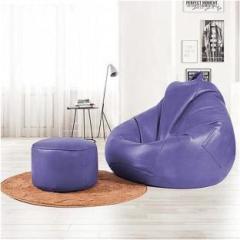 Gtk 4XL Bean Bag & Footrest Filled with Beans Teardrop Bean Bag With Bean Filling