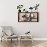 Gudsmith Engineered Wood Open Book Shelf