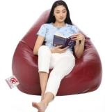 Gunj XXL Super Lama Artificial Leather Teardrop Bean Bag Filled With 2.Kg Beans Teardrop Bean Bag With Bean Filling