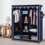 Guru Kripa 88130 Blue Cotton Collapsible Wardrobe