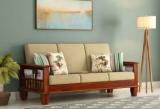 Handwoody Fabric 3 Seater Sofa