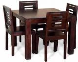 Hariom Handicraft Solid Wood 4 Seater Dining Table