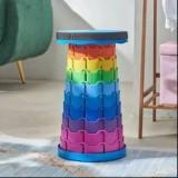 Heet Telescopic Foldable Stool for Rainbow Living & Bedroom Stool