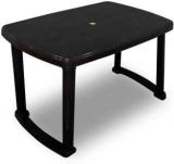 Hello Decora Model Strong And Durable Plastic Table For Home Dining Outdoor Cafeteria Plastic 4 Seater Dining Table