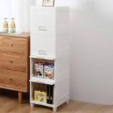 Hemovia 4 Door 4 Shelf Plastic Foldable Wardrobe For Clothes Plastic Cloth Rack PP Collapsible Wardrobe