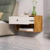 Hexa Red Bed Side Table With 1 Drawer, Nightstand, Bedrooms, Storage Cabinet Engineered Wood Bedside Table