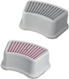 Homace Multipurpose Bathroom Plastic Stool Anti Skid Set of 2 Bathroom Stool