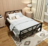 Homdec Ara Metal Double Bed