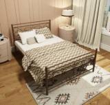 Homdec Auriga Metal Double Bed