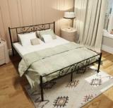 Homdec Dorado Metal Queen Bed