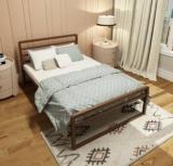 Homdec Leo Metal Double Bed