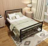 Homdec Lyra Metal Double Bed