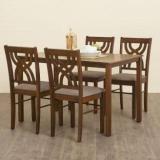 Home Centre Quadro Solid Wood 4 Seater Dining Table